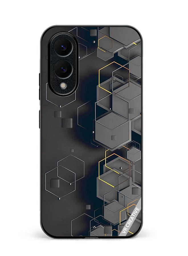 VR CREATIVE Protective Case Cover For Samsung Galaxy S25 Edge Abstract Design Multicolour