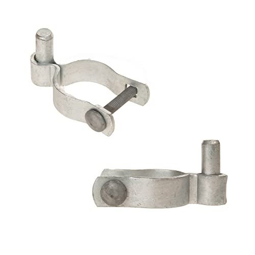 Dailydanny 2 Pack Chain Link Fence Frame Gate Post Male Hinge with Bolts and Nuts (2-3/8 Inch) - Image 3