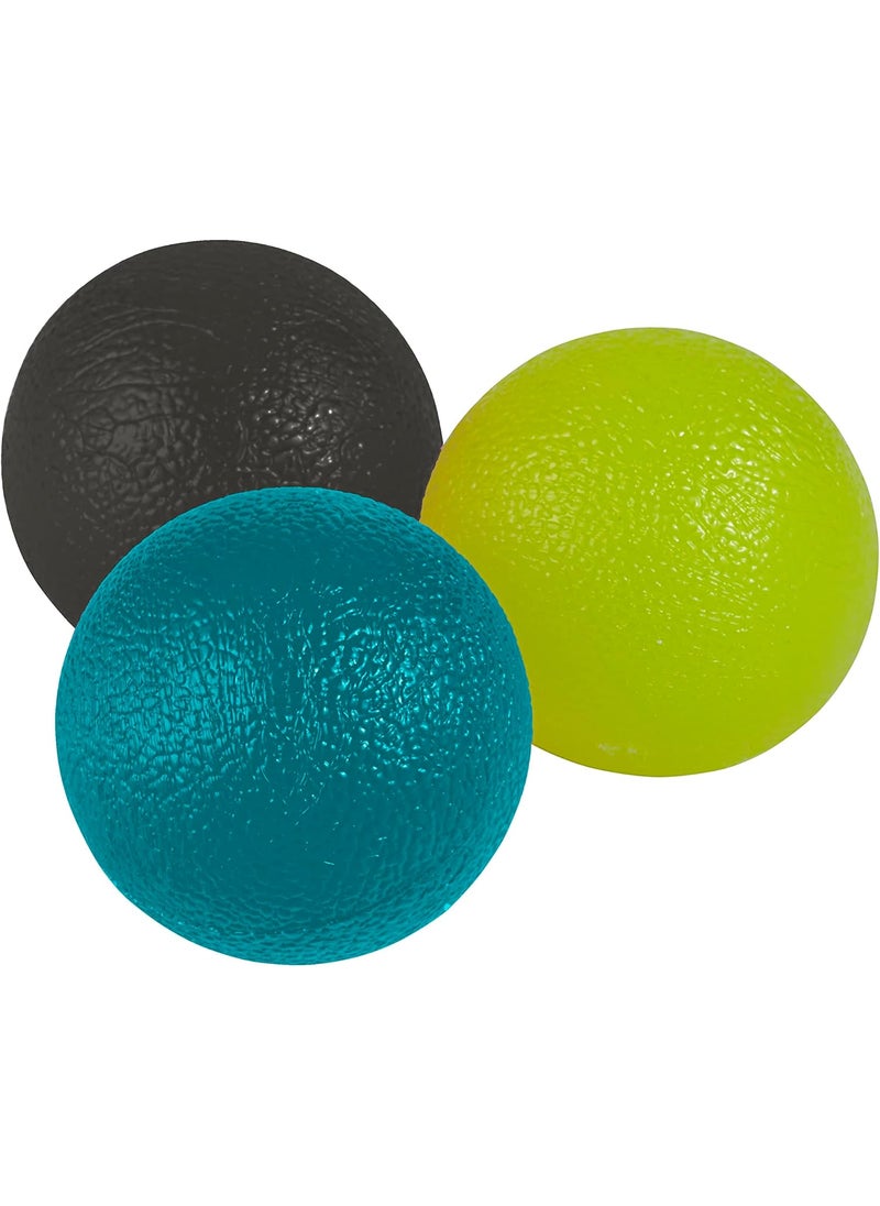 Gaiam Gaiam Restore Hand Therapy Exercise Ball Kit  3Level Hand Grip Strengthener Massage Balls Soft Medium Firm for Physical Therapy  Hand Pain Relief Ease Muscle Tension with Hand Balls  Set of 3  - Image 1