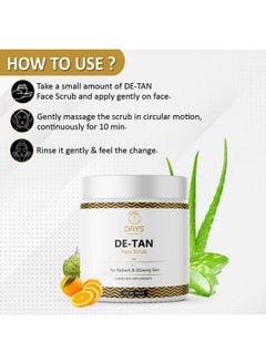 7 Days Detan Face Scrub With Walnut Granules 100G Dermatologically Tested For Tan Removal & Even Skin Tone For All Skin Types Prevent Dark Spots Without Bleach No Sulphates No Parabens  - Image 4