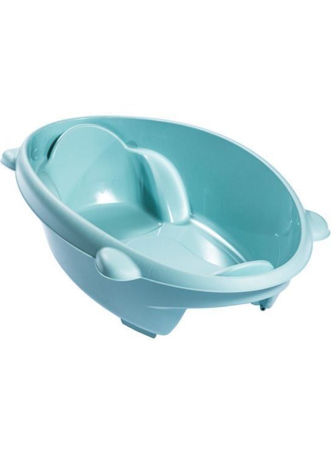 cam Portable Bollicina Baby Bath Tub From 0-12 Months, Support Feet And Plug To Drain Water, For Newborn - Blue - Image 3