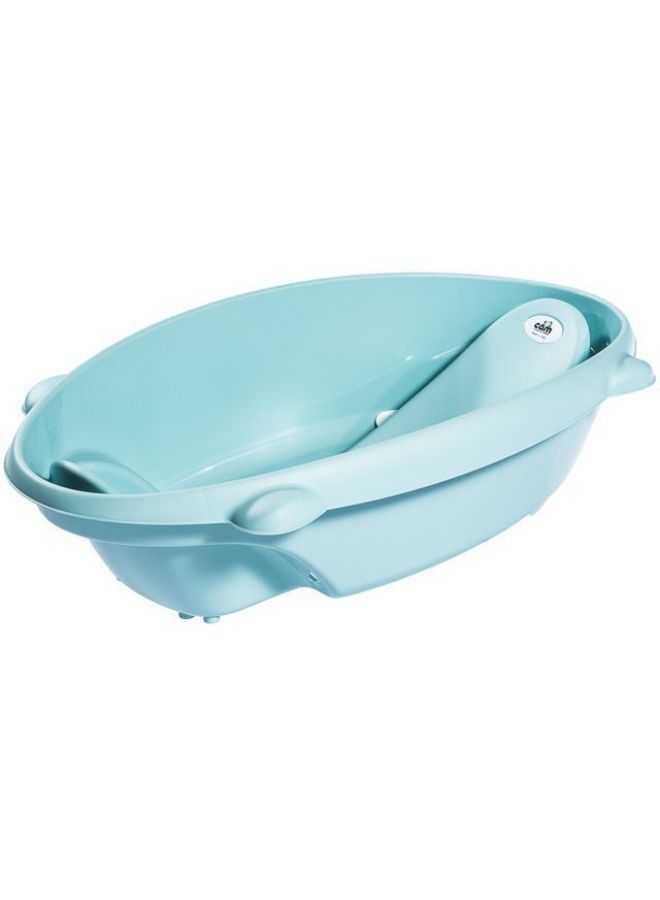 cam Portable Bollicina Baby Bath Tub From 0-12 Months, Support Feet And Plug To Drain Water, For Newborn - Blue - Image 4