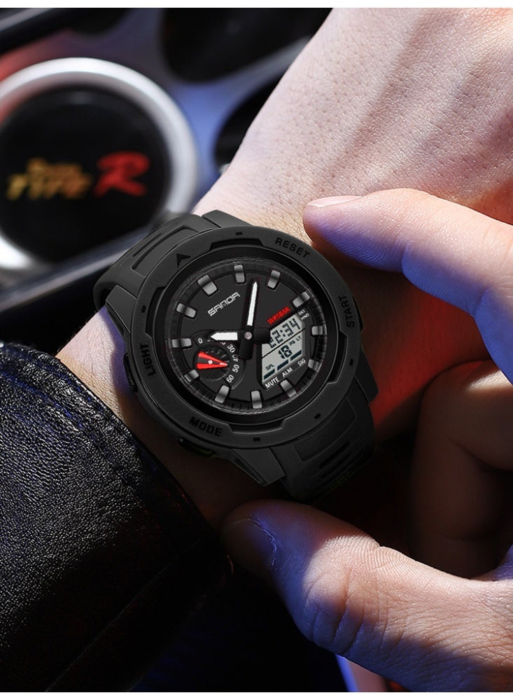Sanda Fashion Electronic Watch Students Multi-functional Calendar Chronograph Waterproof Luminous Male Cool Digital Watches - Image 3