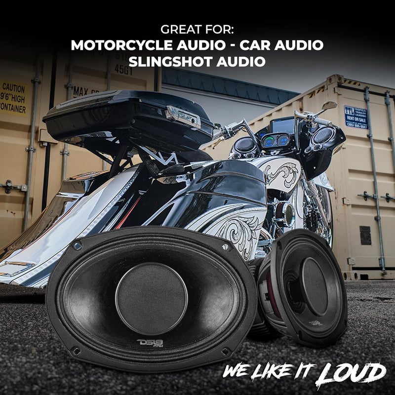 DS18 PRO-HY69.4B 6x9 Water Resistant Hybrid Mid-Range Loudspeaker with 1" Driver 250W Max Power 4-Ohm - Image 3