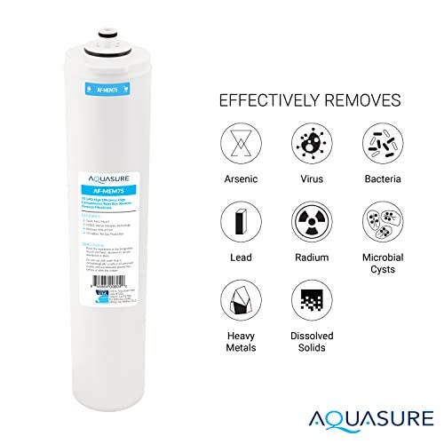 Aquasure Premier Series Complete 4-Stage Quick Twist Filter Replacement Cartridge Bundle Set AF-CP75 | Compatible with AS-PR75 4-Stage Under Sink Reverse Osmosis RO Water Filtration System - Image 4