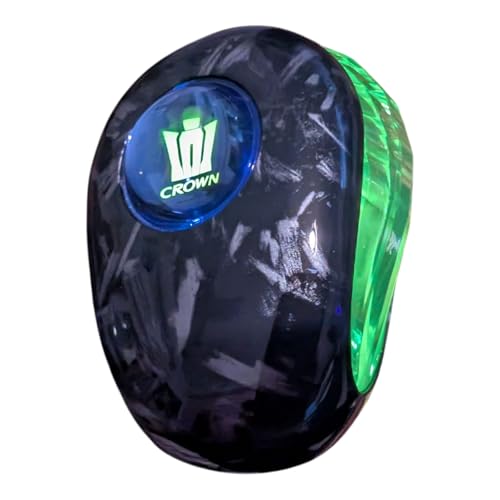 YOURKARTS.COM YOURKARTS Gear Gear Knob LED with Logo Crown King Universal fit | Illuminated Gear Handle for Manual Automatic Cars | Premium Acrylic Build with Light-Up Feature for Stylish Night Driving (Crown) - Image 2