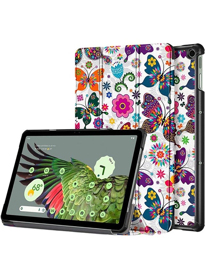 PU Leather Magnetic Stand Cover for Google Pixel Tablet Case 2023 New Tablet Cover Ultra Slim PU Leather Case (Butterfly) - Image 1