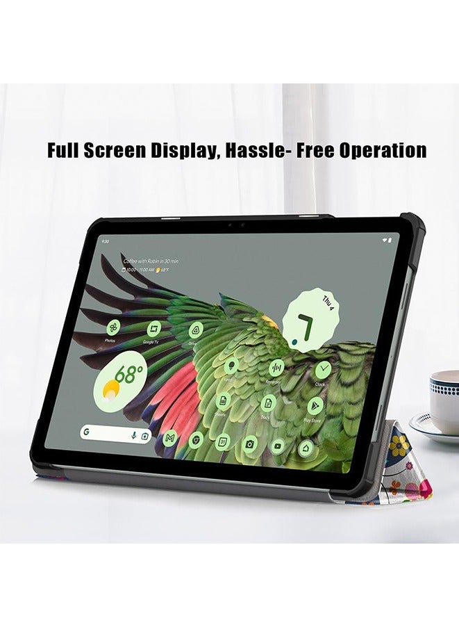 PU Leather Magnetic Stand Cover for Google Pixel Tablet Case 2023 New Tablet Cover Ultra Slim PU Leather Case (Butterfly) - Image 5