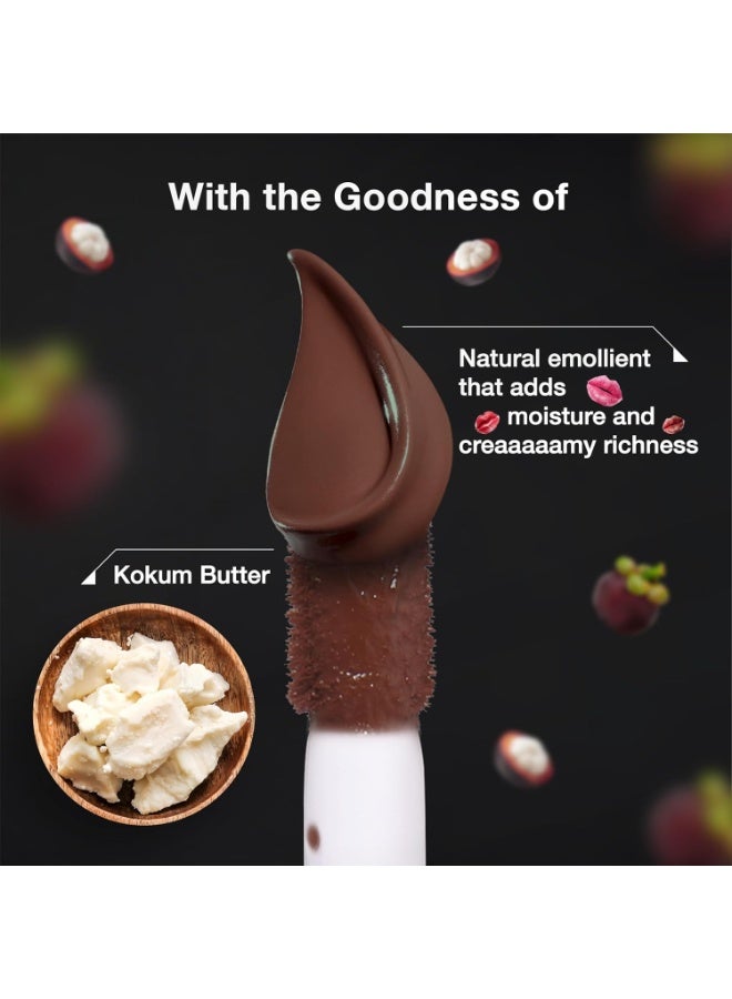 DAZLLER All Day Lipcolour Quick Dry|Moisturizing Kokum Butter|Brown Liquid Lipstick for Women|Non-Transfer|8hr stay|QDLC025 HazelnutCup|6g - Image 3