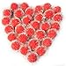 VAPKER 30 Pcs Cat Ball Toys Sparkle Balls Extra Large 2 Inch Cats Favorite Chase Glitter Ball Glitter Tinsel Pom Poms Balls Red Color - Image 3