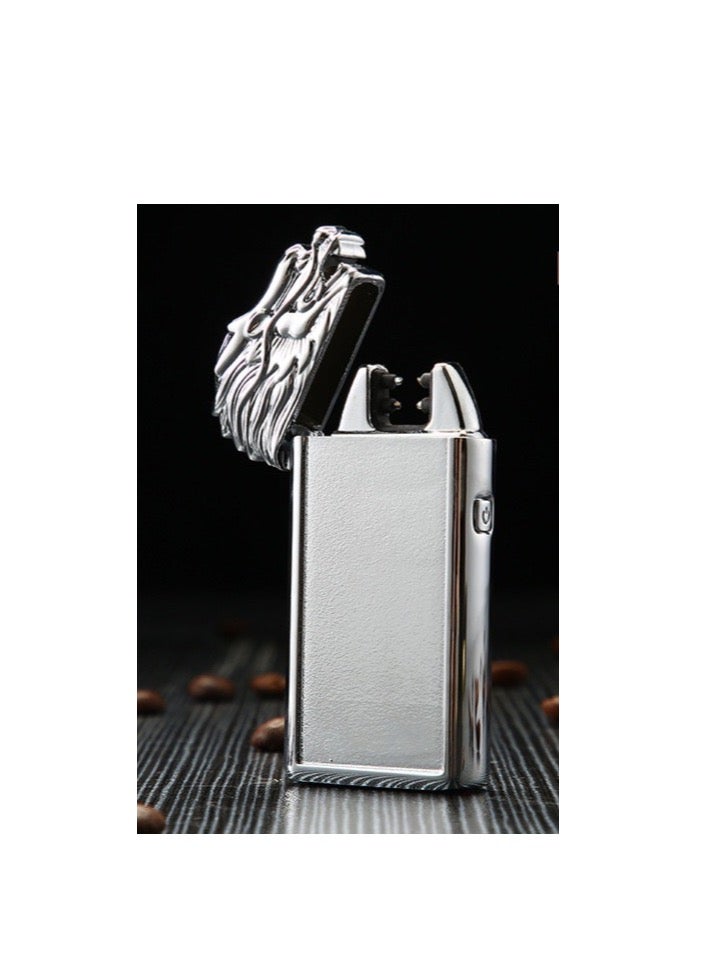 Generic Rechargeable Dragon USB Metal Electronic Windproof Flameless Lighter  - Image 1