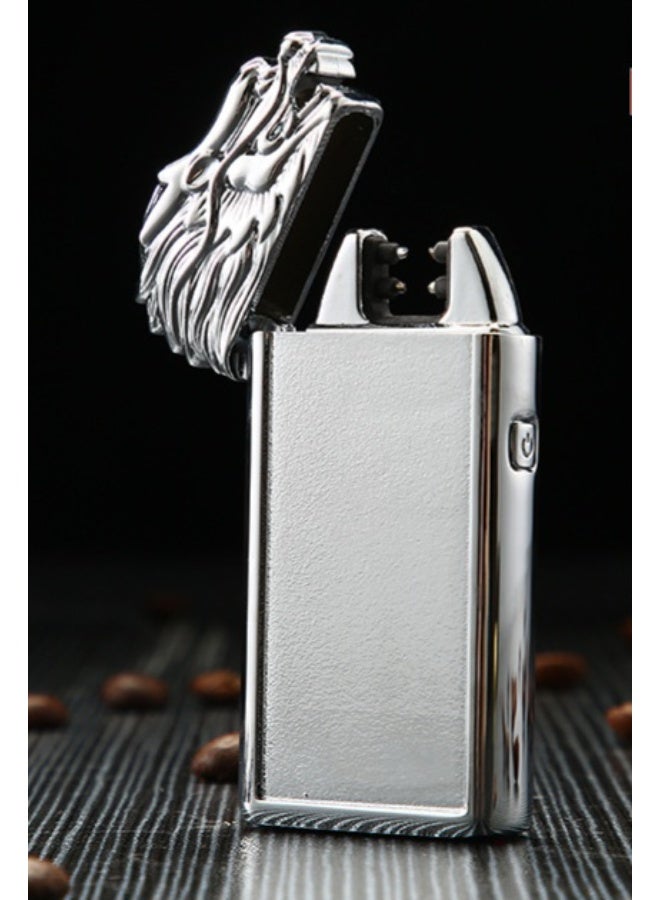 Rechargeable Dragon USB Metal Electronic Windproof Flameless Lighter - Image 2