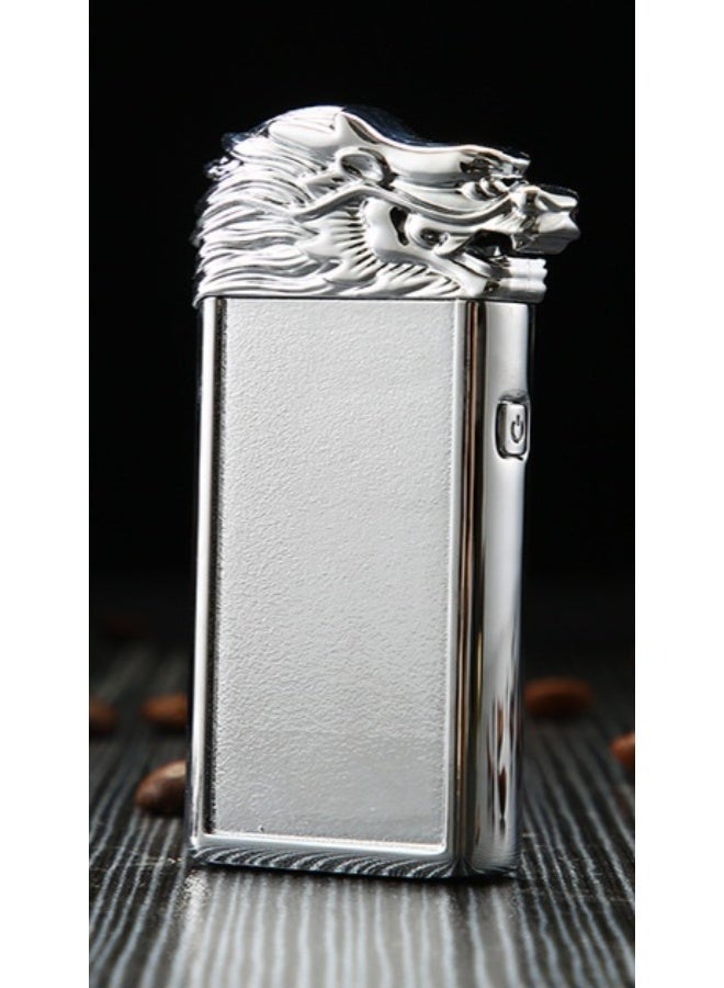 Rechargeable Dragon USB Metal Electronic Windproof Flameless Lighter - Image 1