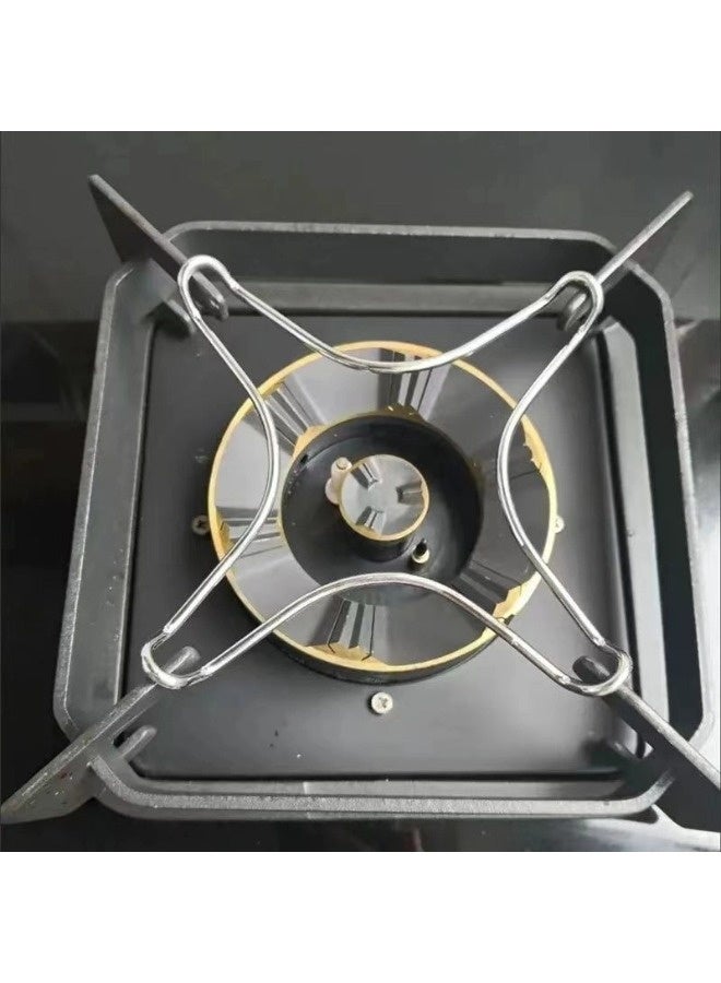 شيبشيب مجموعة مكونة من قطعتين من دعامة موقد الغاز المصنوعة من الفولاذ المقاوم للصدأ، حلقة تقليل فتحة الموقد لطهي آمن، مناسبة لمواقد المطبخ والمقالي وأواني الحليب وأباريق القهوة - Image 5