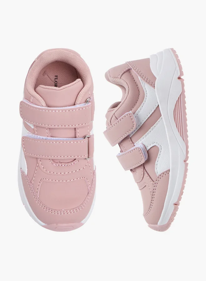 فلورا بيلا من شو إكسبرس Panelled Sneakers with Hook and Loop Closure