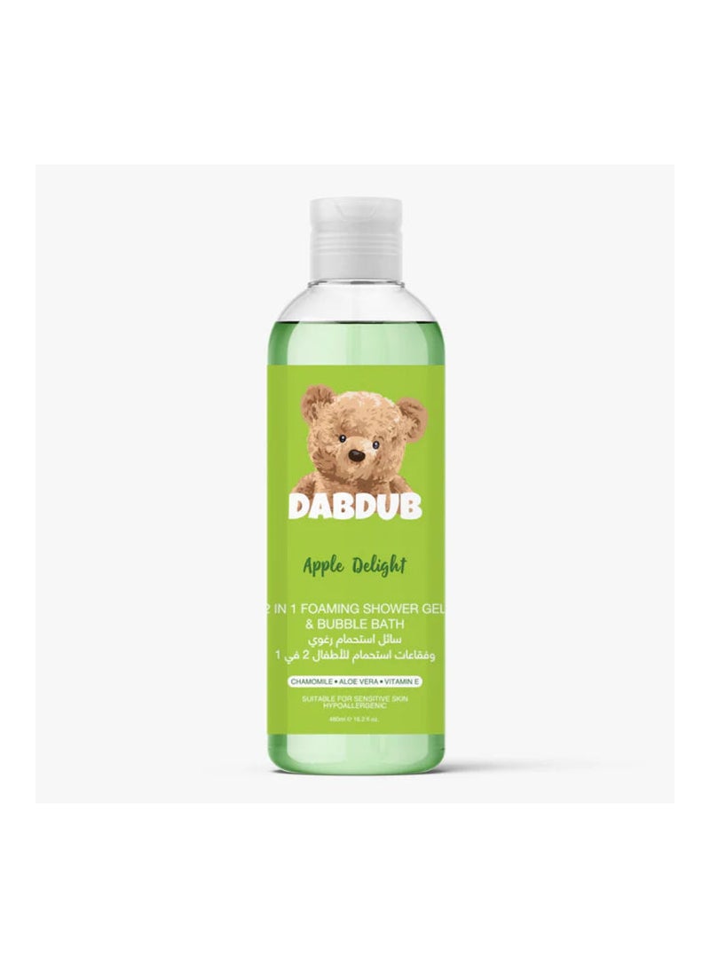 جل الاستحمام الرغوي 2 في 1 وحمام الفقاعات 480 مل