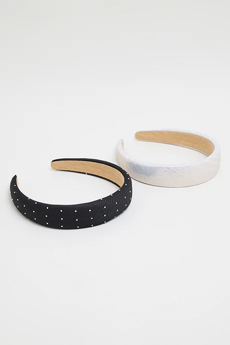 R&B 2 Pack Wide Headbands