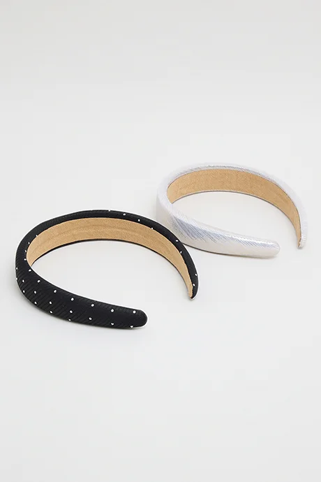 R&B 2 Pack Wide Headbands