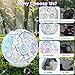 Weilim Bubble Machine Automatic Bubble Blower for Kids Toddlers Rechargeable Portable Spherical LED Bubble Maker Electric Auto Rotating 45360 Outdoor Toy for Easter and Birthday Gift Party Wedding - Image 4