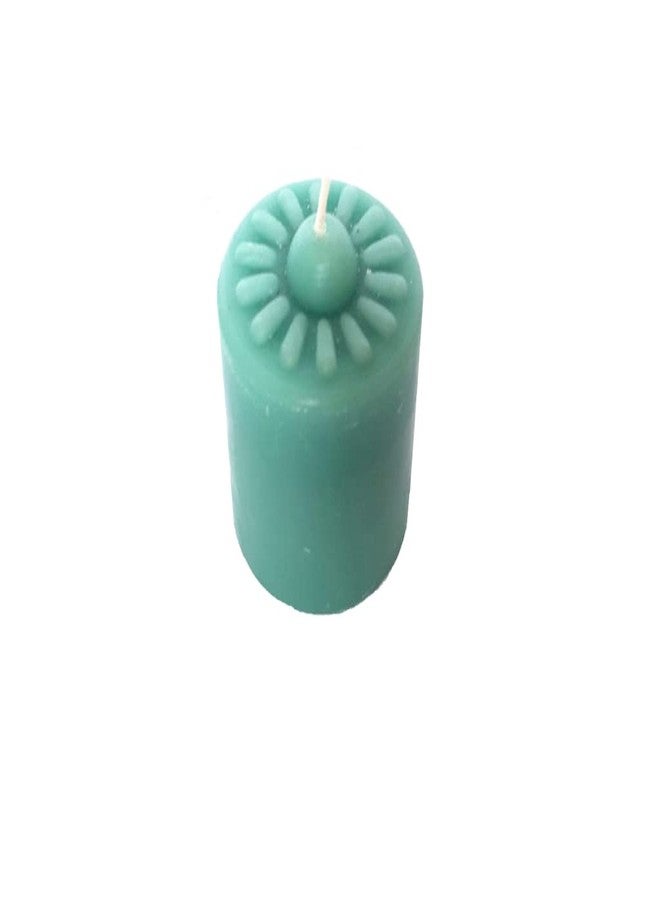 Stone & Feather® (SnF), Ocean Breeze Aromatic Pillar Candle (Paraffin Wax), Size 2x2 inches, Pack of 4, Burning Time 18-20 Hours, for Meditation, Home Decoration, Diwali - Image 3
