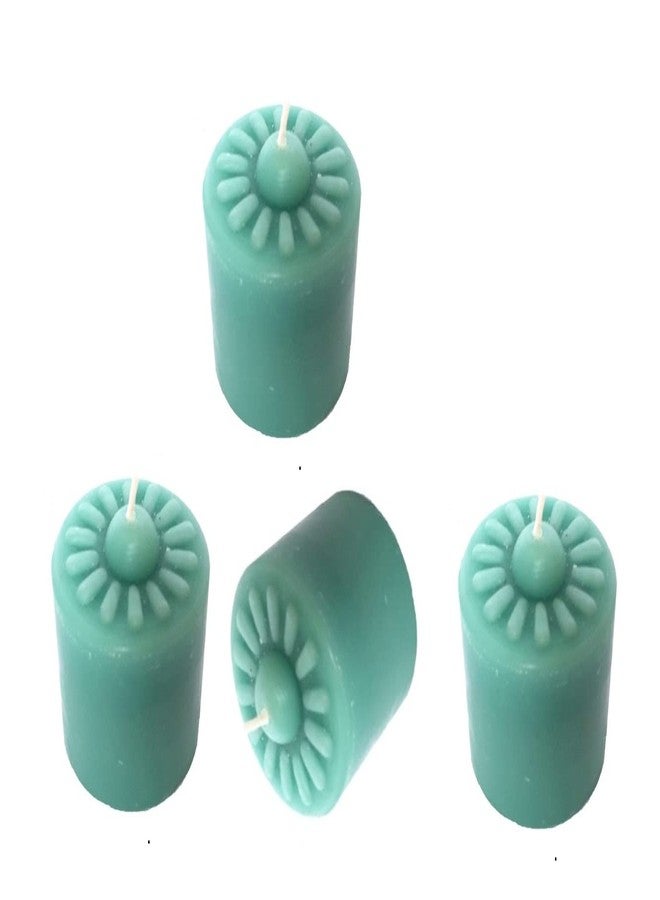 Stone & Feather® (SnF), Ocean Breeze Aromatic Pillar Candle (Paraffin Wax), Size 2x2 inches, Pack of 4, Burning Time 18-20 Hours, for Meditation, Home Decoration, Diwali - Image 5