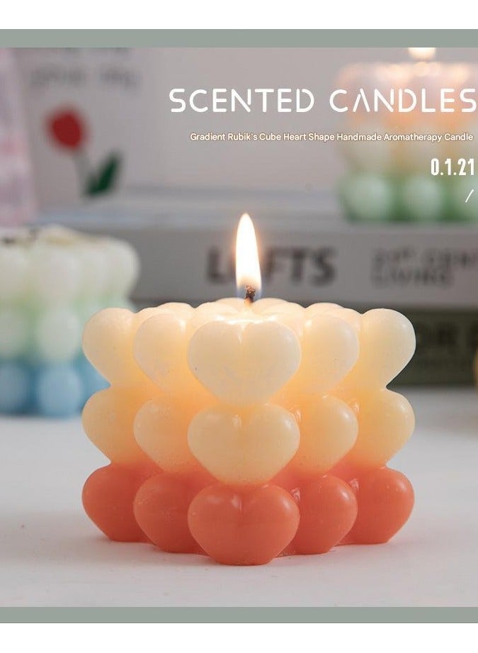 Magic Cube Aromatherapy Candle Companion Gift Ins Home Decoration（White Peach Oolong） - Image 4