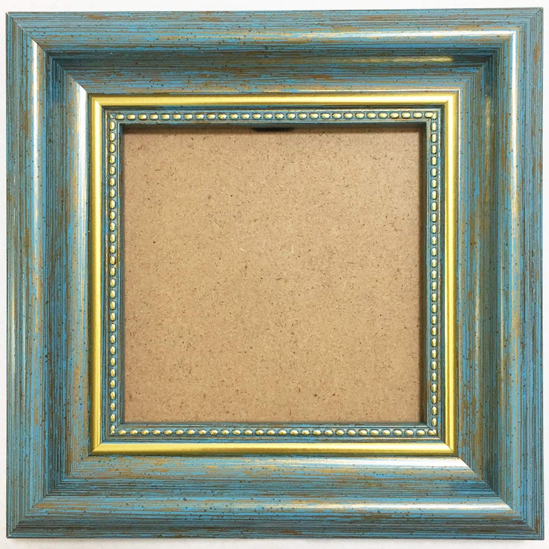 FRAMEWOLD Picture Frames 35x35 Blue Square Photo Frame Desktop Display Mount on the wallThe front opening size 29x29Plastic Panel not Glass Plastic Packaging not Carton Packaging
