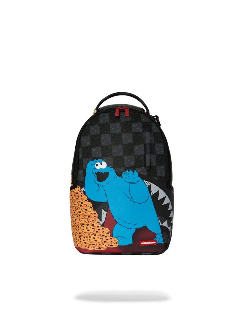 SPRAYGROUND SESAME STREET COOKIE MONSTER CURTAIN MINI BACKPACK - Image 1