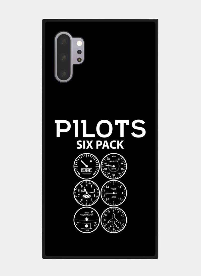 بكسلات كفر سامسونج جالكسي نوت 10 بلس مؤشرات و عدادت طائرة ابيض - Image 1