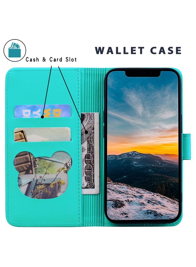 S-TOP Case For OPPO Reno12 5G Global Cute Cat Embossed Leather Phone Case - Image 5