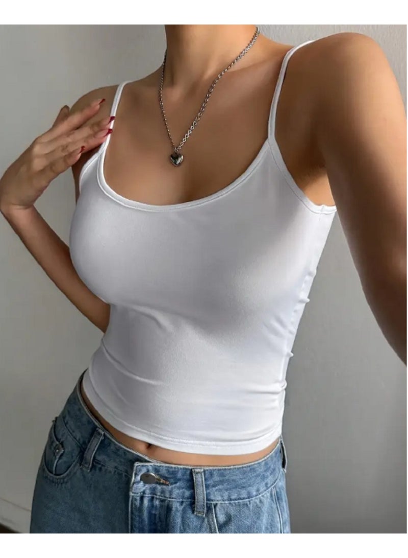 MANIKAN Casual Women's undershirt with light straps in soft, comfortable, stretchy cotton. - Image 3