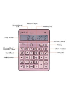 NIBEMINENT Electronic Calculator Pink  - Image 5