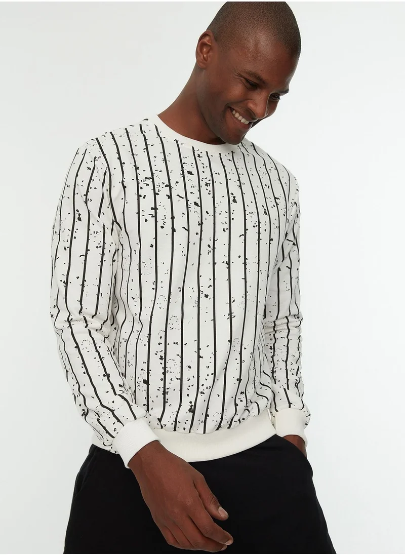 trendyol Striped Sweatshirt