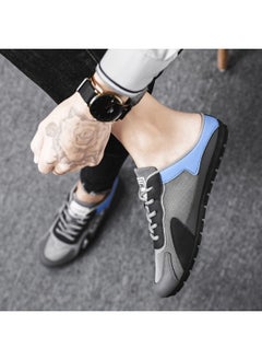 REOCLE Men's Half Slippers Slip On Shoes Half Slipperboard Shoes Shoes Male Athletic Sneaker Wide Versatile Casual Shoes  - Image 5
