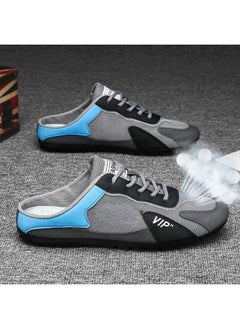 REOCLE Men's Half Slippers Slip On Shoes Half Slipperboard Shoes Shoes Male Athletic Sneaker Wide Versatile Casual Shoes  - Image 4