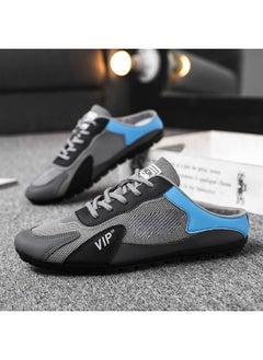 REOCLE Men's Half Slippers Slip On Shoes Half Slipperboard Shoes Shoes Male Athletic Sneaker Wide Versatile Casual Shoes  - Image 3