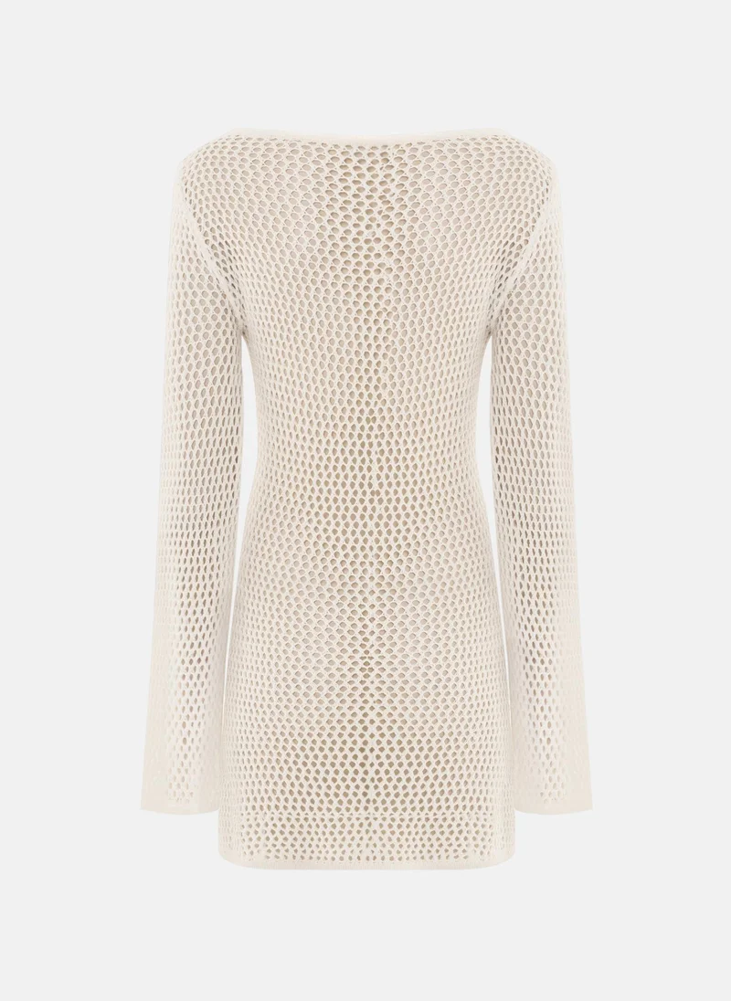 Lichi Knitted mini dress with long sleeves