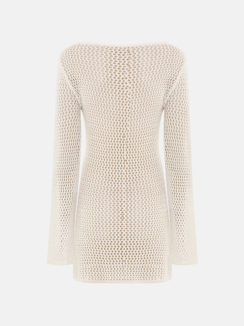 Lichi Knitted mini dress with long sleeves