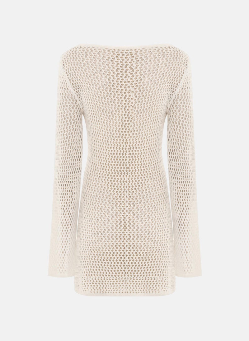 Lichi Knitted mini dress with long sleeves - Image 3