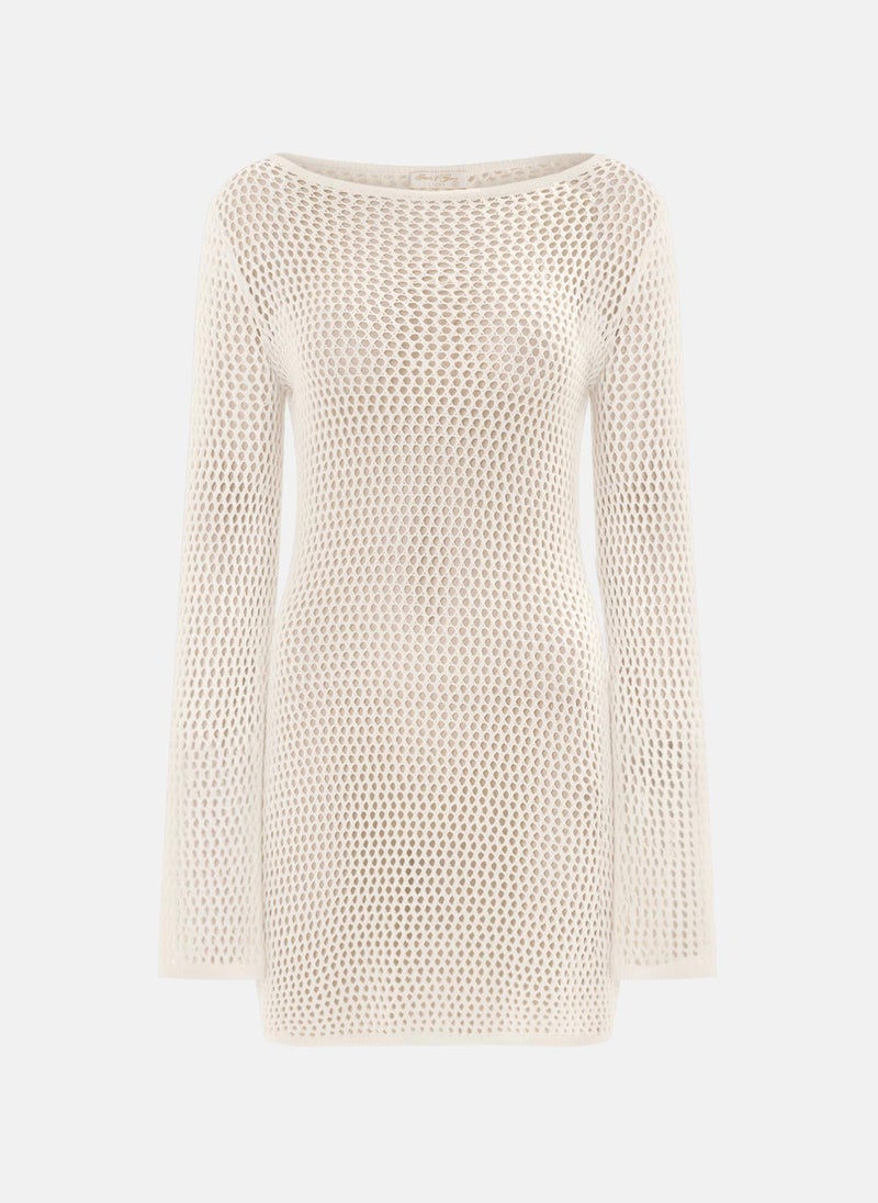 Lichi Knitted mini dress with long sleeves - Image 2