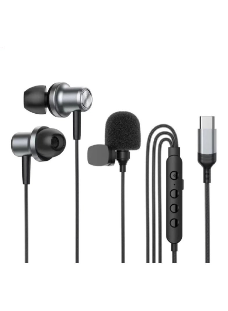 سارا غيمنج سماعة اذن KARAOKE GM21 سلك تايب سي مع مايكروفون احترافي بخاصية تغييرالأصوات متوافق مع جميع الاجهزه و الايبادات بمنفذ تاسي سي اللون اسود - Image 1