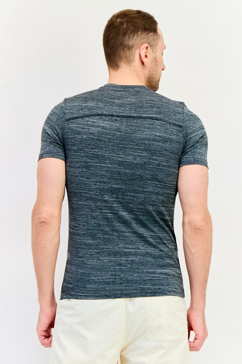 SKECHERS Men Sportswear Fit Short Sleeves Training T-Shirt, Heather Grey - Image 3