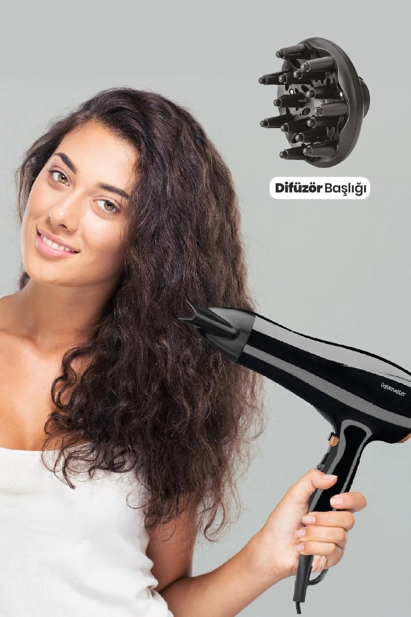 GOLDMASTER KARAYEL GM-7162 HAIR DRYER. GOLD - Image 4