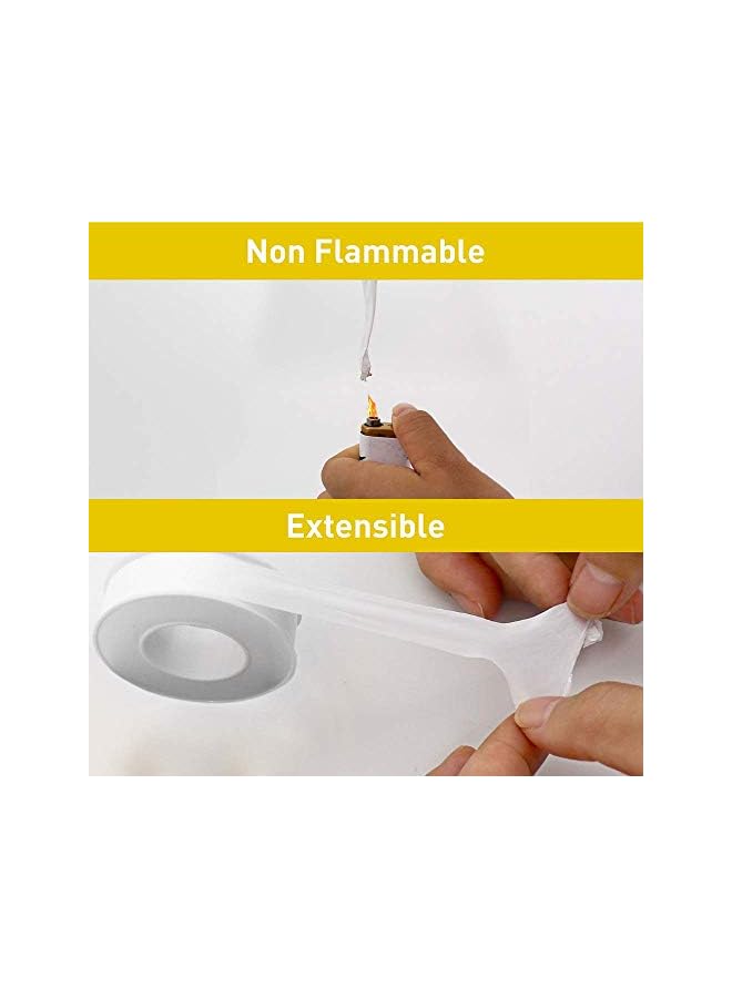PROMASS promass Conflo Conflo, Teflon PTFE Thread Seal Tape, 12mm x 0.075mm x 10m, Yellow packaging, Pack of 2, PTFE TAPE2  - Image 4