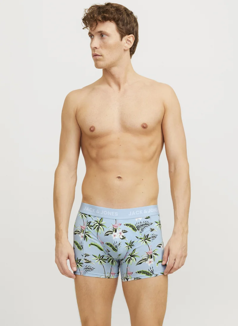 جاك اند جونز 3 Pack of Printed Trunks