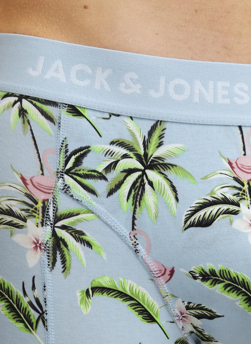 جاك اند جونز 3 Pack of Printed Trunks