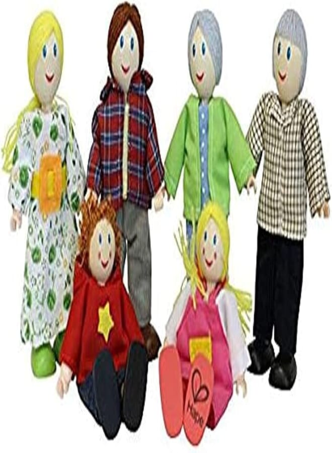 Hape Poppenhuis Poppenfamilie Happy Family