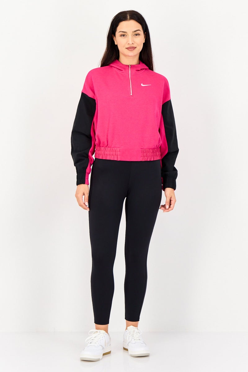 Nike Women Oversized Fit Long Sleeve Outdoor Hoodie, Dark Pink - Image 3