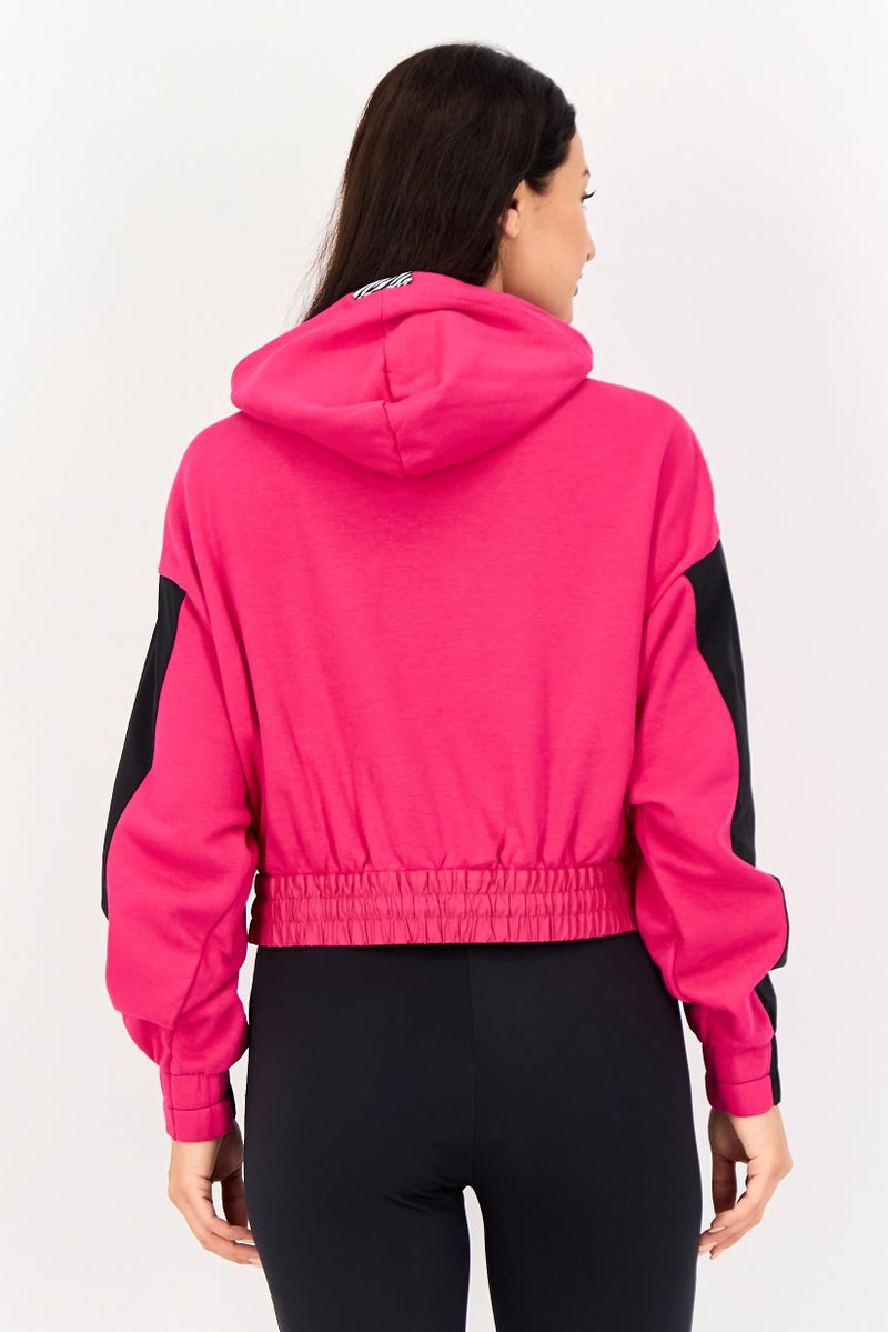 Nike Women Oversized Fit Long Sleeve Outdoor Hoodie, Dark Pink - Image 2