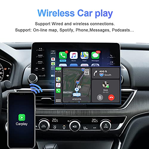 FeirTon Wireless Carplay Module Receiver Box for 7 inch Non-Touchscreen for Honda Accord 10th Generation Support Android Auto Mirror Link Reverse Camera USB Car Multimedia Audio Steering Wheel Control - Image 4
